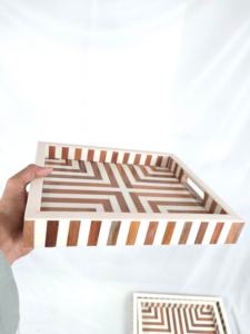 Bandeja de Madera Hecha a Mano Personalizada de la India - Decoración Ecológica para el Hogar, Venta al por Mayor a Precio de Fábrica - Product Image 2