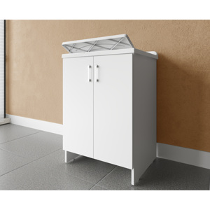 Unità Bagno Prefabbricata Compatta per Lavanderia Interna 60x50x85 cm - Product Image 3