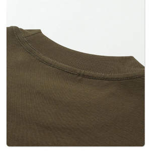 Camiseta de manga doble con lavado ácido largo de alta calidad, camiseta de manga doble de algodón de gran tamaño para hombre - Product Image 3