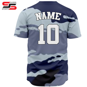 Camiseta de Béisbol con Cuello en V y 2 Botones Delanteros, Diseño Personalizado con Tela de Alto Rendimiento Sublimada, Transpirable y Duradera - Product Image 4