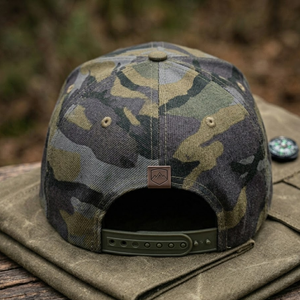 6 Panel Flat Brim Adjustable Camo Snapback Hat Plain Blank 3D Embroidery Custom Logo Bulk Pack for Men Women - Product Image 2