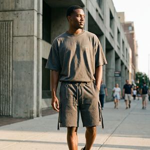 Pantalones Cortos Cargo de Algodón para Hombre, Bolsillos Personalizados, Transpirables, Ecológicos, Ropa de Calle, Ropa de Gimnasio, Baloncesto, Casual, Fabricante - Product Image 5