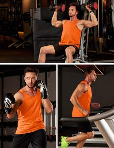 Dynamic Mens Casual <b>Tank</b> Top Knitted Spandex/Cotton Breathable Quick Dry Soft Fabric Cool <b>Air</b> Motion Easy Fit Stretch Daily - Product Image 4