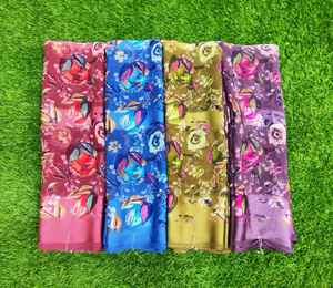 Patrón Sari regular sin peso Patta de cinco estrellas CON BLUSA SAREE Tela de la mejor calidad - Product Image 5