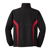 Pull-over de sport décontracté coupe-vent en nylon Veste coupe-vent de couleur unie Sweat à capuche imperméable avec cordon de serrage Demi-fermeture éclair