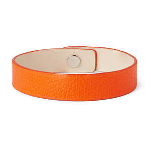 Bracciale da donna Homvare in pelle arancione con chiusura a scatto e numeri, ideale come regalo - Product Image 1