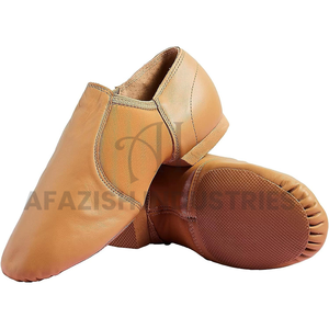 รองเท้าเต้นแจ๊สหนังแท้สีดำ, รองเท้าผ้าใบนุ่มใส่ได้ทุกเพศรองเท้าเต้นแจ๊ส - Product Image 1