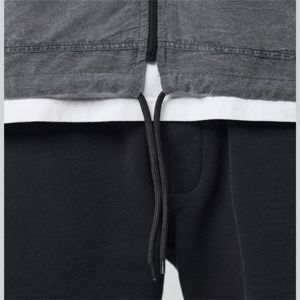 เสื้อฮู้ดมีซิปสำหรับผู้ชายเสื้อฮู้ดโอเวอร์ไซส์350gsm โลโก้แบบกำหนดเองได้น้ำหนักมาก - Product Image 6