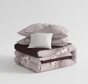 Premium Quality 100% Cotton King Size <b>Flat</b> Bedsheet Set with 2 Pillowcases Easy Care 600TC Thread Count 3D Printed - Product Image 4