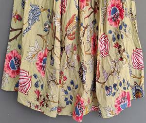 Women's <b>Boho</b> <b>Maxi</b> Dress Casual Cotton <b>Skirt</b> Elastic Waist Long Printed Beach Plus Sizes XS Breathable Natural Waist for Summer - Product Image 3