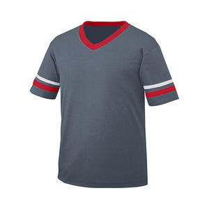 Camiseta de equipo de malla de poliéster personalizada para hombres de escuela secundaria al por mayor, ropa de fútbol americano de secado rápido, bordado transpirable de talla grande - Product Image 1