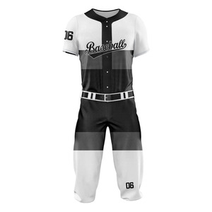 Vêtements d'entraînement les plus vendus Ensemble d'uniformes de baseball pour adultes au meilleur prix Uniforme de baseball en polyester respirant à sublimation complète - Product Image 3