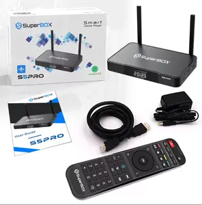 2024 S5 Pro lệnh bằng giọng nói Android TV Box Android 12 IPTV media player Bộ giải mã phím nóng chức năng và 7 ngày phát lại