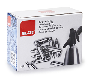 Scatola da 10 cartucce per sifone (Ibili 751000) - Product Image 2