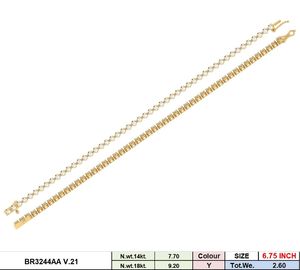 Elegant 14K Gold Lab Grown CVD Diamond Tennis Bracelet for Women Classic Round Cut Diamond Setting <b>Fine</b> Jewelry Gift - Product Image 5