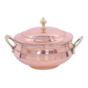 Cuenco para servir arroz de cobre antiguo Vajilla 100% Cuenco de cobre de lujo de color real Diseño martillado a precio barato - Product Image 6