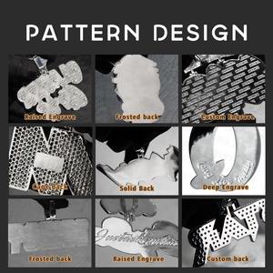 Colgante de Plata de Ley 925 Chapado en Oro con Moissanita, Diseño Personalizado, Estilo Hip Hop, Joyería Fina Premium - Product Image 2