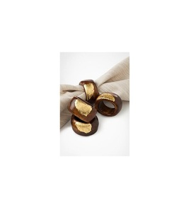 Sustainable Metal Napkin <b>Ring</b> with Classic Leaf Shape and Eco-Friendly Design for Wedding Table Decoration - Product Image 1