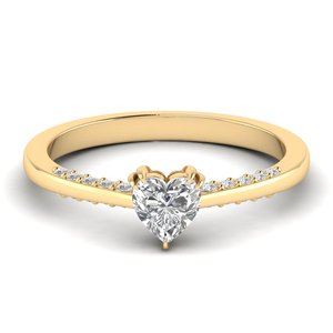 REYES lujo chispeante 10K 14K 18K oro diamante compromiso anillos de dedo minimalista delicado aniversario de boda joyería para mujer - Product Image 6