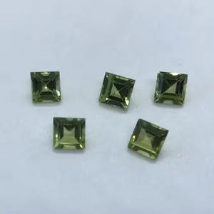 หินเพอริโดสำหรับเจียระไนเหลี่ยมเพชรพลอยสีเขียวธรรมชาติขนาด3มม. สำหรับการทำเครื่องประดับล่าสุดราคาไม่แพง - Product Image 3