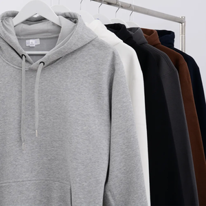 Sudaderas con capucha térmicas para hombre, 100% de algodón, peso pesado, lujo, cremallera completa, estampado de abullonado, ropa de calle de gran tamaño, sudaderas con capucha para hombre - Product Image 3