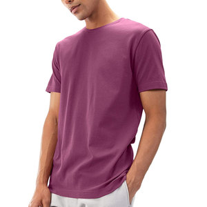 2023 T-shirt en coton pour hommes coupe ajustée de haute qualité Logo d'impression numérique personnalisé meilleur prix 100% coton uni - Product Image 4