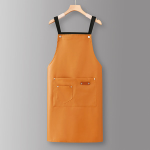 Venta al por mayor de cuero personalizable delantal de soldadura transpirable de lona y cuero sintético personalizable ropa de trabajo de protección - Product Image 3