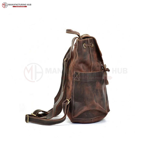 Travel Bag <b>Backpack</b> Genuine <b>Leather</b> <b>Backpack</b> <b>Men</b> 100% Pure <b>Leather</b> Bag Full Grain <b>Leather</b> <b>Backpack</b> Travel Bag - Product Image 4