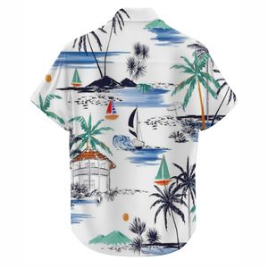 Chemise boutonnée d'été pour homme, personnalisée, imprimée par sublimation, motif tribal Aloha, écologique, infroissable, grandes tailles - Product Image 5