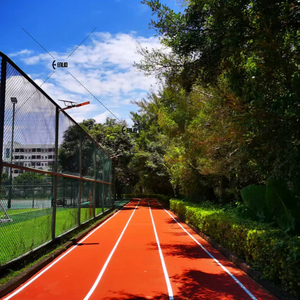 Enlio <span class=keywords><strong>ProTrack</strong></span> + superficie de carrera de goma reciclada certificada por IAAF | Sistema de Pista Atlética prefabricada ecológica - Product Image 1