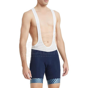 Cuissard de cyclisme athlétique respirant et extensible dans quatre directions, en Spandex/Polyester, avec bretelles en maille absorbant les chocs - Product Image 3