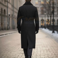 Abrigo de Hombre de Lana, Estilo Moderno, Corte Entallado, Ecológico, Transpirable, con Ribete de Piel, Ligero, en Tela de Poliéster, para Venta en Línea