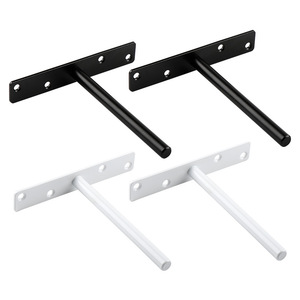 Soportes de estante flotante de metal, clavos fijos, invisible, montado en la pared, partición oculta, estante ciego, soportes, estantes de madera, decoración del hogar - Product Image 3