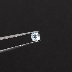 Aguamarina brasileña natural 4x4mm corte de cojín 0,25 Cts piedra preciosa para hacer joyas - Product Image 5