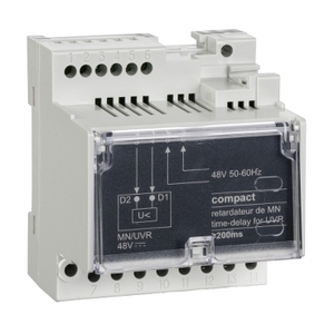 Relè Temporizzato SCHNEIDER ELECTRIC LV429426 48 V AC 50/60Hz per Rilascio di Tensione MN - Product Image 1