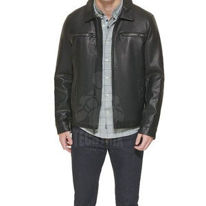 Breathable <b>Lightweight</b> <b>Men</b> Winter <b>Jacket</b> Casual Wear Top Selling <b>Men</b> Leather <b>Jacket</b> In Reasonable Price - Product Image 2