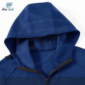 Survêtement en molleton de coton pour hommes respirant d'hiver décontracté solide et léger de haute qualité avec tissu 240g - Product Image 3