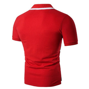 Polo respirant sur mesure pour hommes, style pakistanais à la mode avec revers rayé, t-shirt polo solide de fournisseur d'usine - Product Image 2
