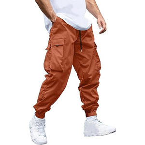 Pantalones con logotipo estampado de algodón polar liso teñido de talla grande Fashion Essentials Gym Man Trouser para hombres subido por Dress Sports - Product Image 1