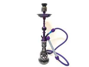 ผู้จำหน่ายแบบมืออาชีพของอียิปต์แจกันมอระกู่สีม่วงอาหรับทาสีด้วยมือแก้วสำหรับผู้ซื้อจำนวนมาก - Product Image 6