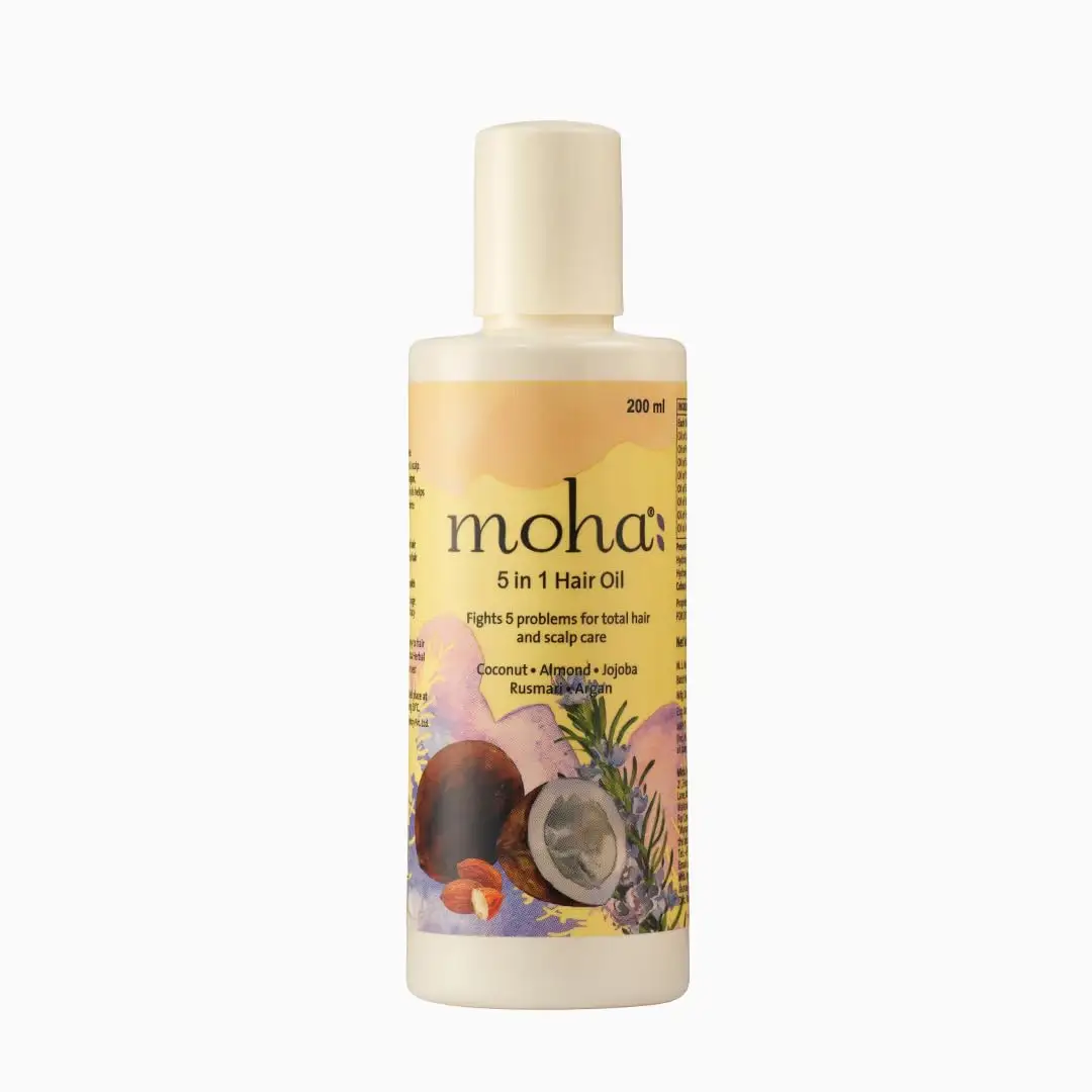 Chất Lượng Cao Moha 5 Trong 1 Tóc Dầu 100 Ml 100% Ayurvedic Dầu | Với Dừa Chăm Sóc Tóc Khỏe Mạnh