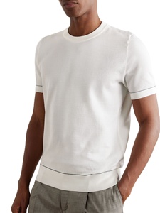 100% algodón orgánico para hombres para Polos Camiseta de piqué suave de verano de alta calidad logotipo bordado personalizado punto teñido liso - Product Image 2