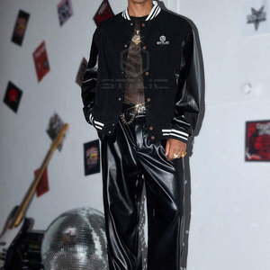 Pakistan Manufactures <b>Rhinestone</b> Varsity Winter <b>Jackets</b> High Quality Lightweight Leather Sleeves <b>Rhinestone</b> Varsity <b>Jackets</b> - Product Image 3