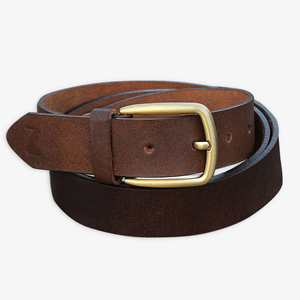 OEM personalizado al por mayor vestido de los hombres Split cinturón de cuero de vaca genuino con automático para hebilla de material de acero - Product Image 5