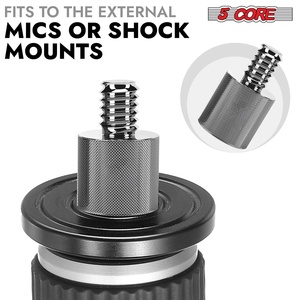 Adaptateur de support de micro 5 cœurs, 12 pièces, connecteur de conversion de filetage 5/8 femelle vers 1/4 pouce mâle - Product Image 4