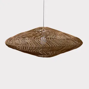 Fabriek Bamboe Rotan Lampenkap Gemaakt In Vietnam Woonaccessoires Kamer Decor Handwerk Handgemaakte Ronde Lampenkap Lantaarn