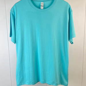 เสื้อยืดคุณภาพสูงสีน้ำเงิน 180 แกรม สำหรับผู้ชาย สกรีนโลโก้ได้ คอกลม ทรงปกติ สไตล์ลำลอง ย้อมสีเสื้อ - Product Image 1