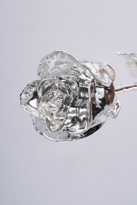 Elegante rosa de plata rosa para siempre en plata de ley para el Día DE LA MADRE Pascua Aniversario Boda Día del Padre y regalo de Halloween - Product Image 2