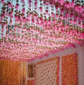 Decoración de boda de lujo, decoración de fiesta temática de flores románticas, evento, Festival, jardín, hogar, cadena decorativa, guirnalda de Gota de moda - Product Image 5