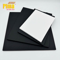 Panneau en mousse PVC WPC de haute qualité, épaisseur 20 mm, densité 0,6 g/cm3, couleur noire, panneaux de surface personnalisés, design d'intérieur Pima